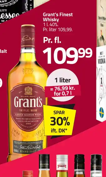 Fleggaard Grant’s Finest Whisky tilbud