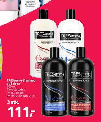 Fleggaard TRESemmé Shampoo el. Balsam tilbud