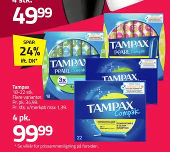 Fleggaard Tampax tilbud
