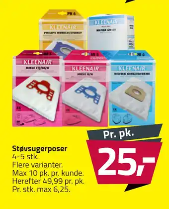 Fleggaard Støvsugerposer tilbud