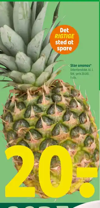 Coop 365 Stor ananas tilbud