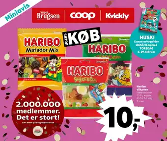 SuperBrugsen Haribo slikpose tilbud