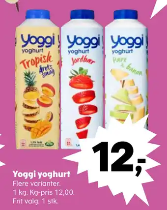 SuperBrugsen Yoggi yoghurt tilbud