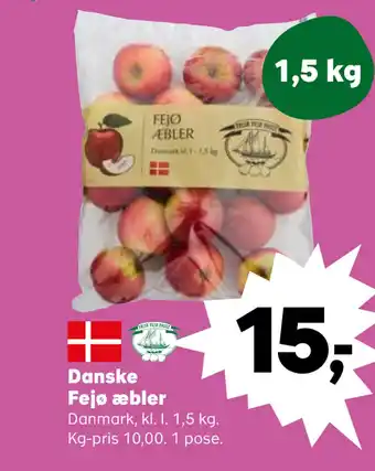 SuperBrugsen Danske Fejø æbler tilbud