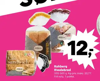 SuperBrugsen Kohberg Hvedebrød tilbud