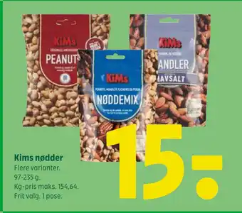 Coop 365 Kims nødder tilbud