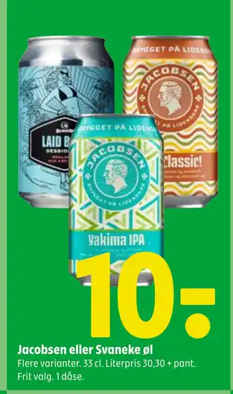 Coop 365 Jacobsen eller Svaneke øl tilbud