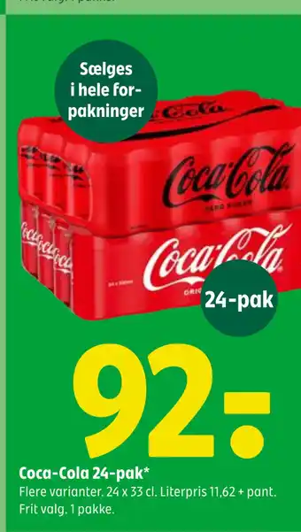 Coop 365 Coca-Cola 24-pak tilbud