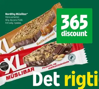 Coop 365 Nordthy Müslibar tilbud