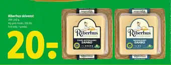 Coop 365 Riberhus skiveost tilbud
