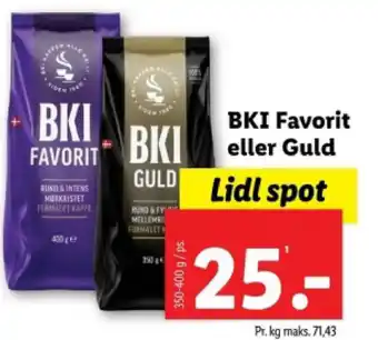BKI Favorit eller Guld