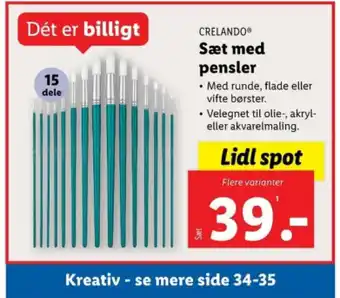 CRELANDOⓇ Sæt med pensler