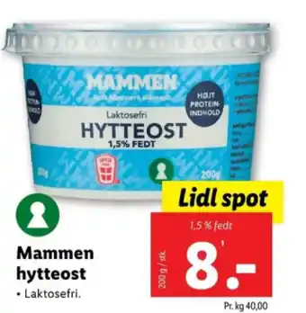 Lidl Mammen hytteost tilbud