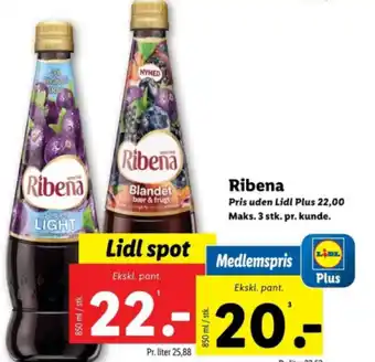 Lidl Ribena tilbud