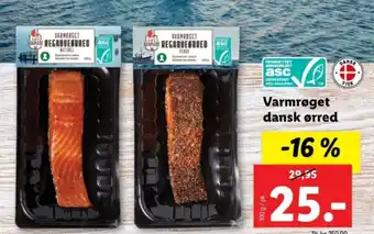 Lidl Varmrøget dansk ørred tilbud