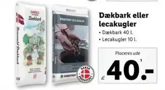 Lidl Dækbark eller lecakugler tilbud