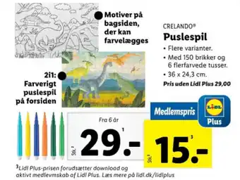 Lidl Puslespil tilbud