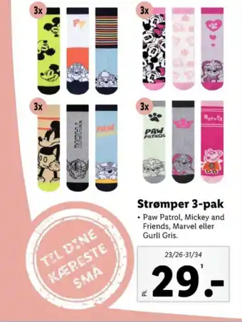 Lidl Strømper 3-pak tilbud