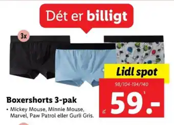 Lidl Boxershorts 3-pak tilbud