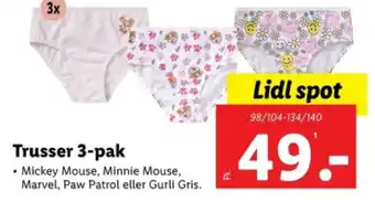 Lidl Trusser 3-pak tilbud