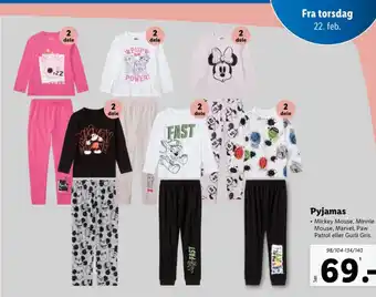 Lidl Pyjamas tilbud