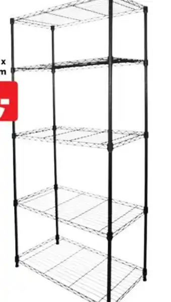 jem & fix REOL 5 hylder - D: 35 x B; 75 x H 160 cm tilbud