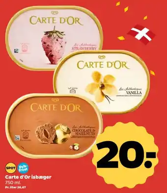 Netto Carte d'Or isbæger tilbud