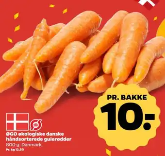 Netto ØGO økologiske danske håndsorterede gulerødder tilbud