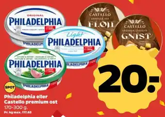 Netto Philadelphia eller Castello premium ost tilbud