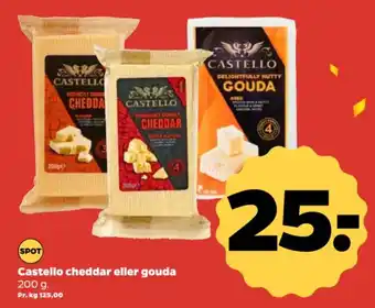 Netto Castello cheddar eller gouda tilbud