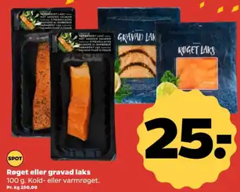 Netto Røget eller gravad laks tilbud