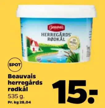 Netto Beauvais herregårds rødkål tilbud