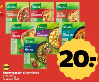 Netto Knorr pasta- eller risret tilbud