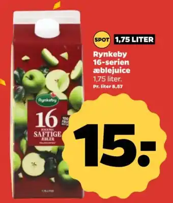 Netto Rynkeby 16-serien æblejuice tilbud