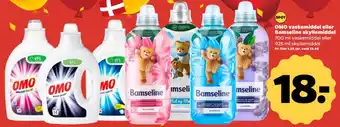 Netto OMO vaskemiddel eller Bamseline skyllemiddel tilbud