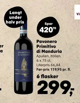 Pavonero Primitivo di Manduria