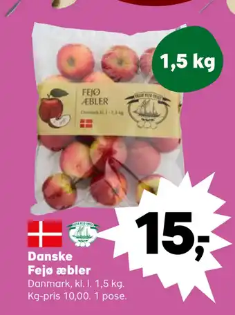 Kvickly Danske Fejø æbler tilbud