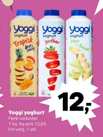 Kvickly Yoggi yoghurt tilbud