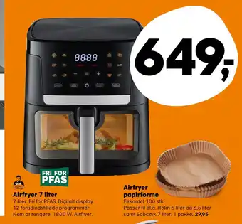 Airfryer 7 liter