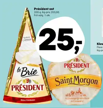 Kvickly Président ost tilbud