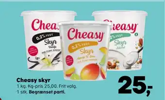Kvickly Cheasy skyr tilbud