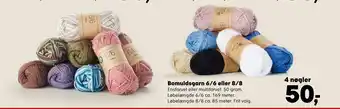 Bomuldsgarn 6/6 eller 8/8