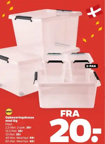 Netto Opbevaringskasse med låg tilbud