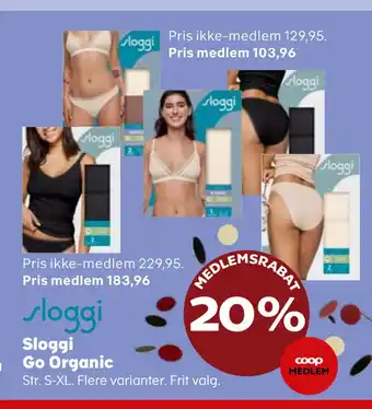 Kvickly Sloggi Go Organic tilbud