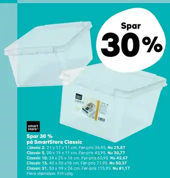 Spar 30 % på SmartStore Classic