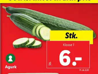 Lidl Agurk tilbud