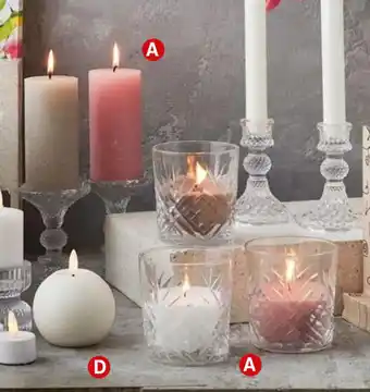 Kvickly Rustiklys eller lys i glas tilbud