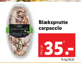 Lidl Blæksprutte carpaccio tilbud