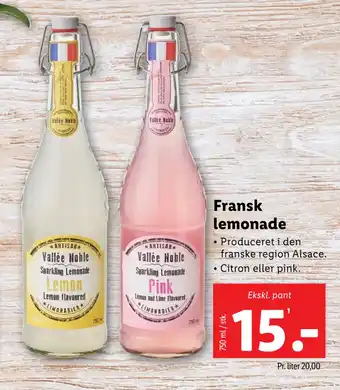 Lidl Fransk lemonade tilbud