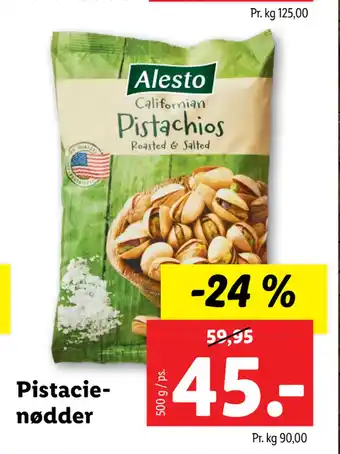 Lidl Pistacienødder tilbud